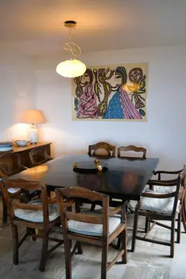 Coin salon dans l'établissement Villa des Perelles