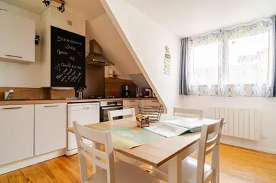 Cuisine ou kitchenette dans l'établissement Bienvenue chez Marie et Guillaume