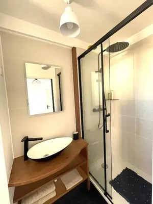 Salle de bains dans l'établissement 2 pièces Cosy avec parking privé