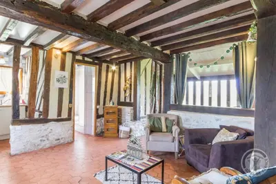 Coin salon dans l'établissement MAISONS Capucine et Rose