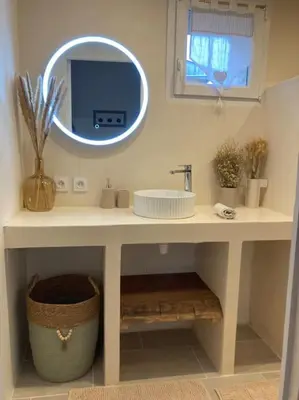 Salle de bains dans l'établissement Domaine Des Hêtres