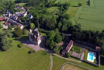 Vue panoramique sur l'établissement Le Manoir de Bénédicte B&B