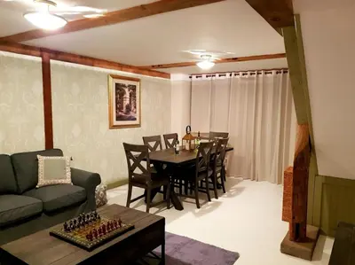 Coin salon dans l'établissement L'Echappée Normande