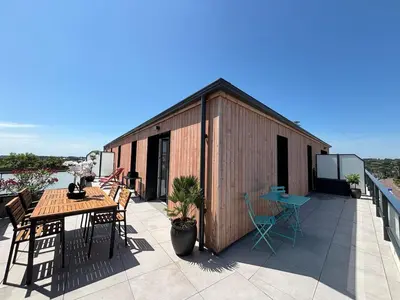 Balcon ou terrasse dans l'établissement Rooftop en Normandie