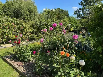 Jardin de l'établissement Chambre Le Mas du Bessin