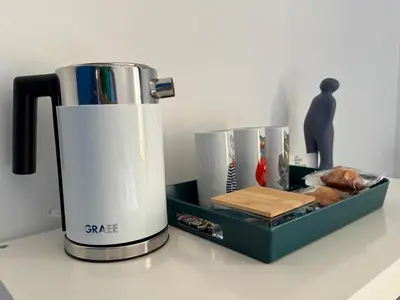 Plateau bouilloire dans l'établissement Chambre Le Mas du Bessin