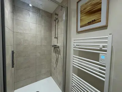 Salle de bains dans l'établissement Appartement Caen proche Gare