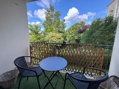 Balcon ou terrasse dans l'établissement Appartement Caen proche Gare
