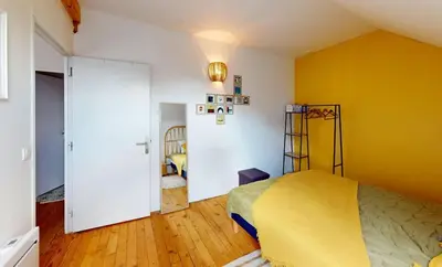 Un ou plusieurs lits dans un hébergement de l'établissement Maison familiale entre mer et campagne