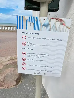 Plan de l'établissement À 2 pas de la plage, Parking privé et gratuit