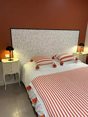 Un ou plusieurs lits dans un hébergement de l'établissement Villa Le Rubis