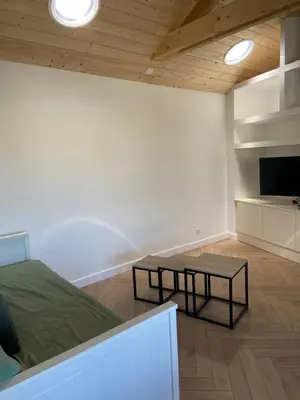 Cuisine ou kitchenette dans l'établissement L'Escale - Charming Seaside house by Harbor