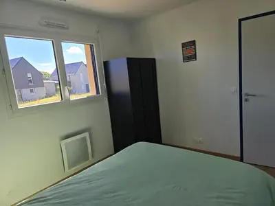 Un ou plusieurs lits dans un hébergement de l'établissement Ti Goéland 4 chambres Proche Mont St Michel