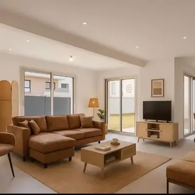 Grand T2 avec jardin à 2 min de Caen & proche mer