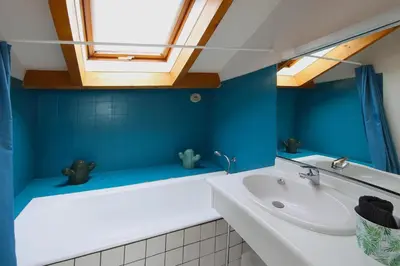 Salle de bains dans l'établissement LES DUNES Duplex-Plage Jullouville