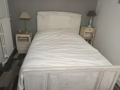 Un ou plusieurs lits dans un hébergement de l'établissement Gîte 27, Sté mère église