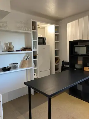 Cuisine ou kitchenette dans l'établissement Beaux-Regards
