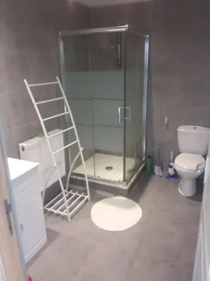 Salle de bains dans l'établissement Gîte à la campagne