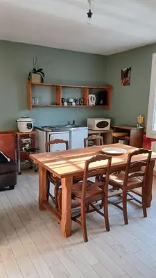 Cuisine ou kitchenette dans l'établissement Chambre étudiant