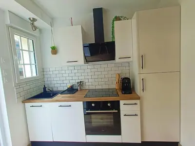Cuisine ou kitchenette dans l'établissement Le Rez des Arcades - T2 en RDC hypercentre