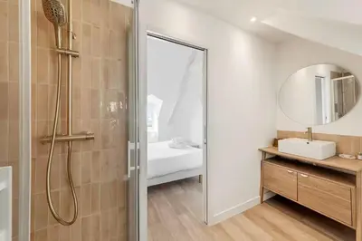 Salle de bains dans l'établissement Bord De L'Eau 3 et 6