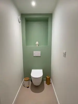 Salle de bains dans l'établissement Les vikings