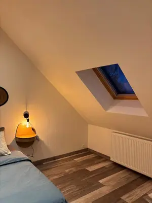 Un ou plusieurs lits dans un hébergement de l'établissement Gîte proche du mont saint Michel