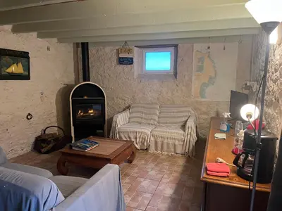 Un ou plusieurs lits dans un hébergement de l'établissement La cabane du pêcheur