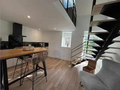 Cuisine ou kitchenette dans l'établissement La petite maison