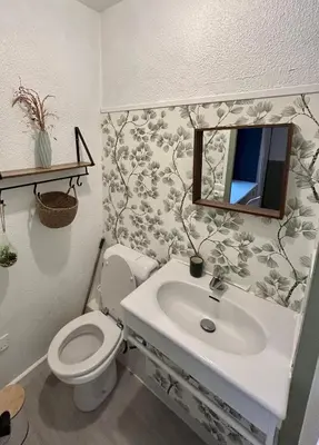 Salle de bains dans l'établissement Le Nid De Bellevue