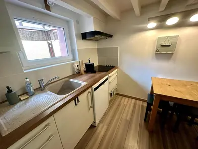 Cuisine ou kitchenette dans l'établissement La Toccata Maison de Charme Centre Cabourg