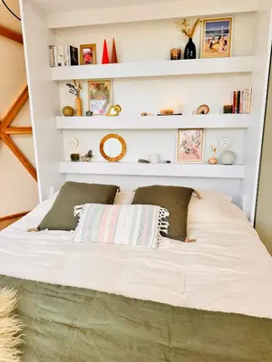 Un ou plusieurs lits dans un hébergement de l'établissement La bulle d'Ostara