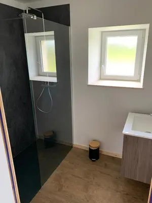 Salle de bains dans l'établissement Domaine de la Venerie