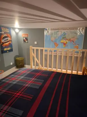 Un ou plusieurs lits dans un hébergement de l'établissement Maisonnette Rétro Loc