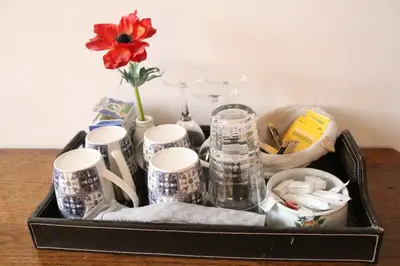 Plateau bouilloire dans l'établissement Les Chambres de Catherine