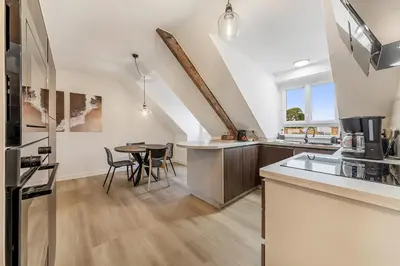Cuisine ou kitchenette dans l'établissement Armor beautiful renovated apartment 2 bedrooms