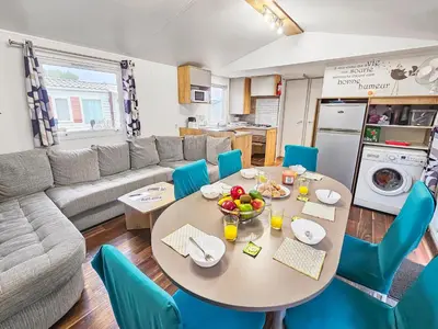 Cuisine ou kitchenette dans l'établissement Séjour convivial en pleine nature