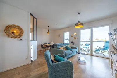 Coin salon dans l'établissement Appartement Tulipe - Welkeys
