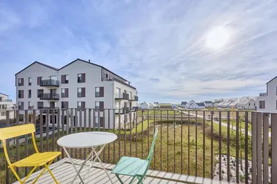 Balcon ou terrasse dans l'établissement Entre Ciel et Mer - Proche Plage
