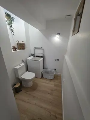 Salle de bains dans l'établissement Maison Marceau