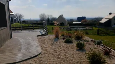 Jardin de l'établissement Au bon coin de la baie