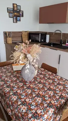 Cuisine ou kitchenette dans l'établissement Maison moderne de plain-pied proche de la mer