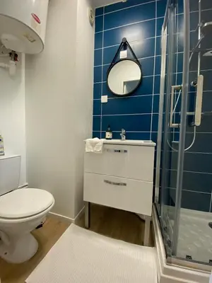 Salle de bains dans l'établissement Joli studio proche tram & université