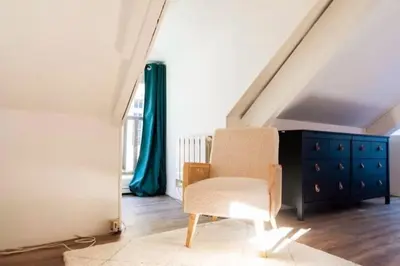 Coin salon dans l'établissement Appartement au coeur du Vaugueux