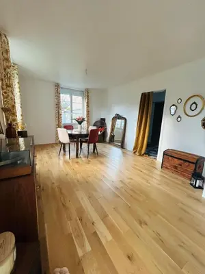 Coin salon dans l'établissement Maison à la Campagne
