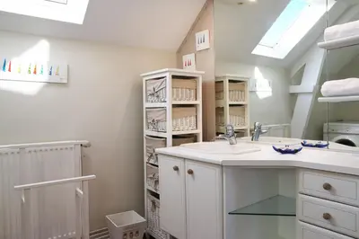 Cuisine ou kitchenette dans l'établissement La P Tite Cancalaise