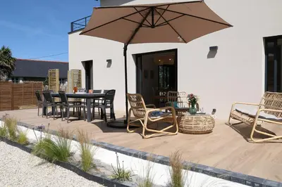Terrasse ou espace extérieur de l'établissement Ty Marzotine