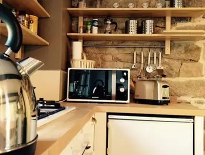 Cuisine ou kitchenette dans l'établissement La Chauvellerie