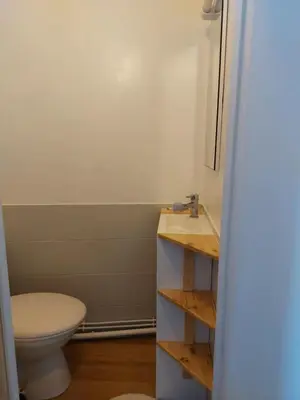 Salle de bains dans l'établissement Tranquillitée 2