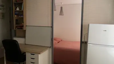 Cuisine ou kitchenette dans l'établissement studio en plein centre ville